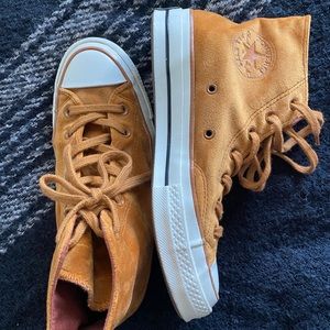 Velvet Chuck 70 high tops in burnt sienna